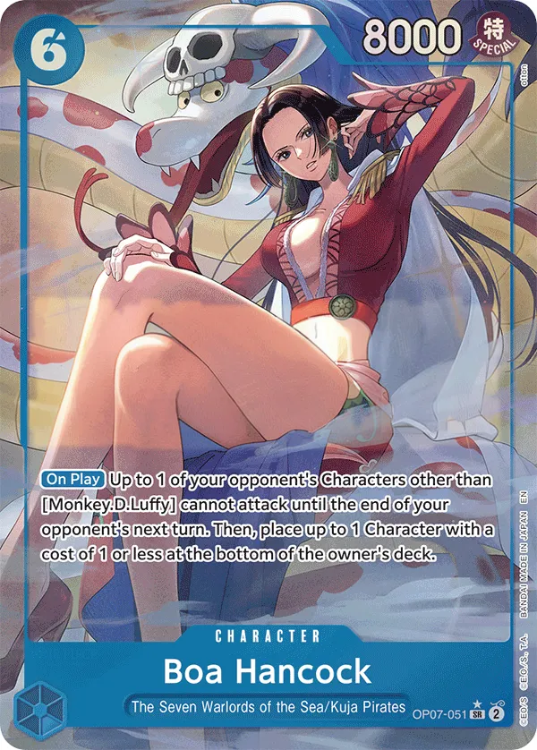 500 Years in the Future 英語版 Boa Hancock OP07-051 · パラレル 5 カード表面