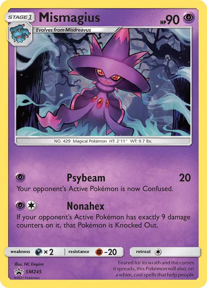SM Black Star Promos 英語版 Mismagius SM245 カード表面