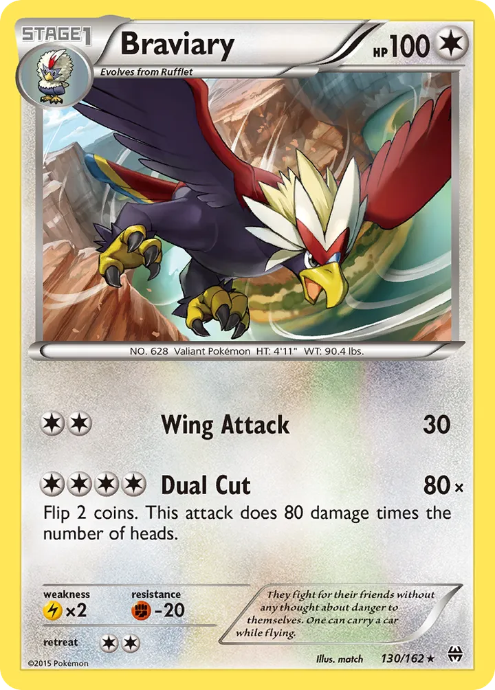 XY—BREAKthrough 英語版 Braviary 130 カード表面
