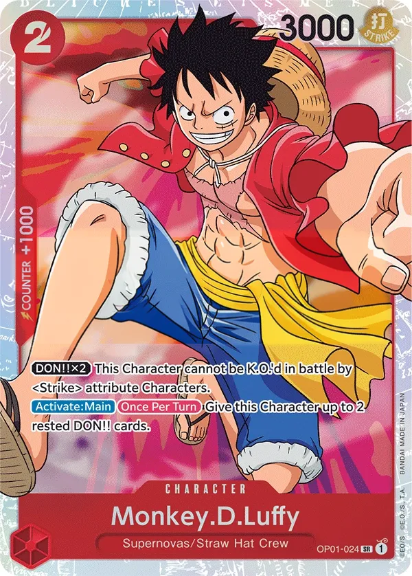 Romance Dawn 영어판 Monkey.D.Luffy OP01-024 카드 앞면