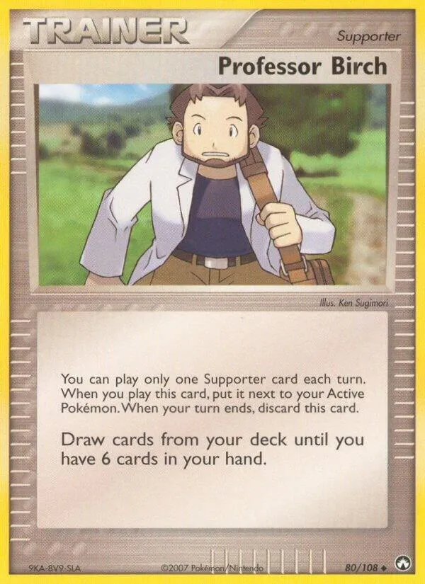 EX Power Keepers 영어판 Professor Birch 80 카드 앞면