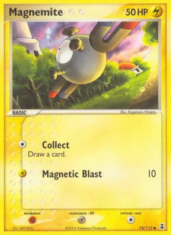 EX Delta Species 英語版 Magnemite 74 カード表面