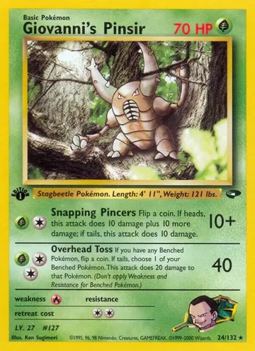 Giovanni's Pinsir 24 $11.10