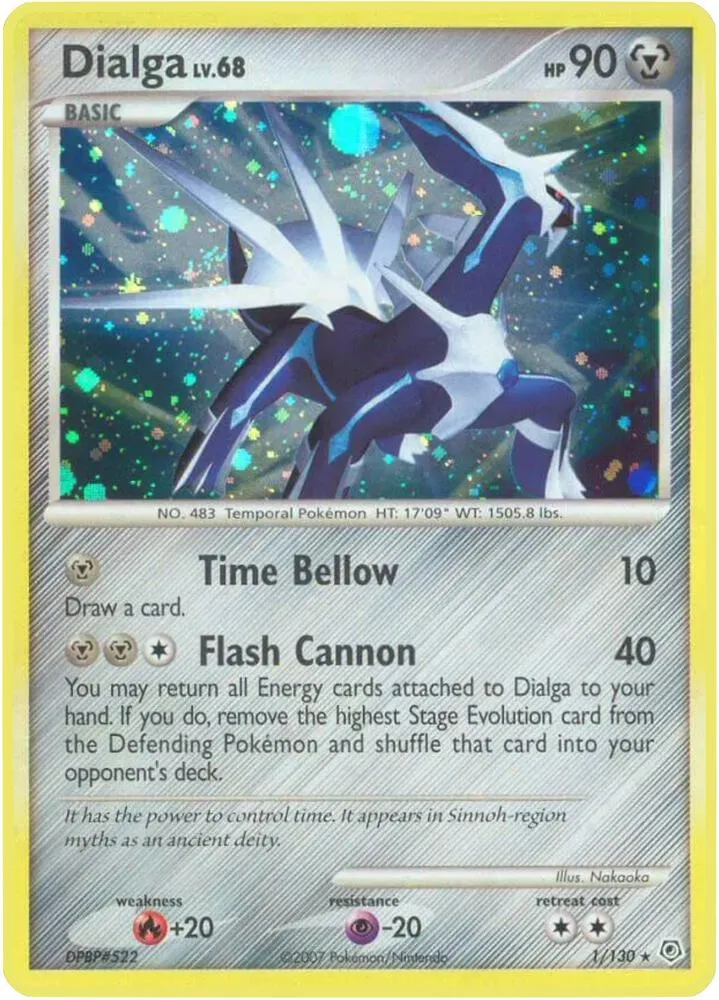 Diamond & Pearl 영어판 Dialga 1 카드 앞면