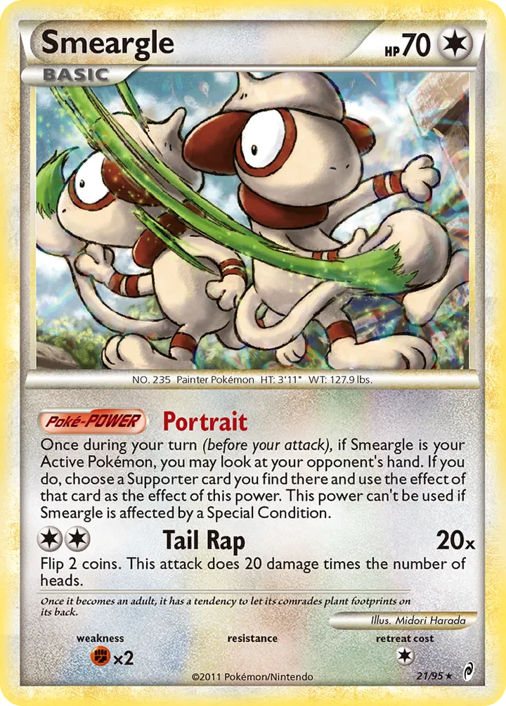 Pokémon TCG: Call of Legends 英語版 Smeargle 21 カード表面