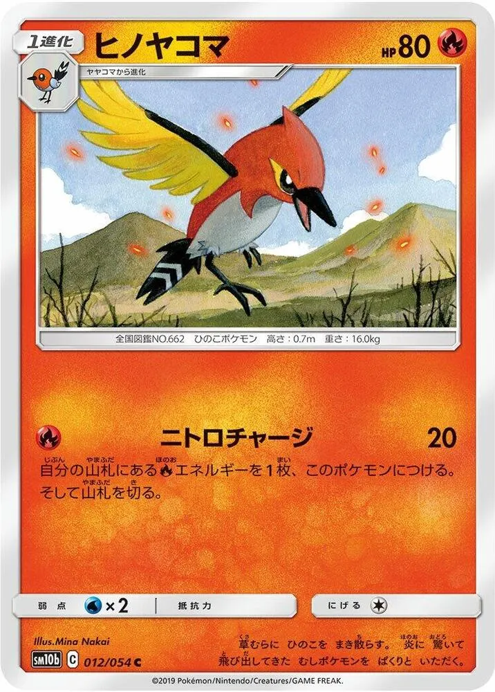 Front of Fletchinder 12, スカイレジェンド Japanese