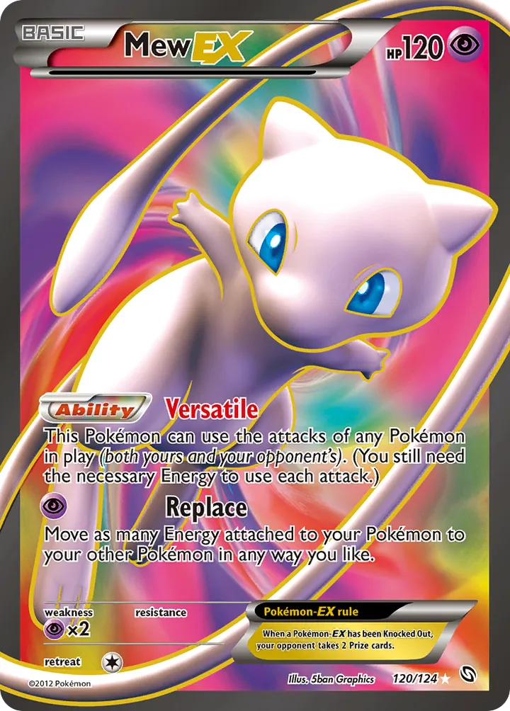 Black & White—Dragons Exalted 英語版 Mew-EX 120 カード表面