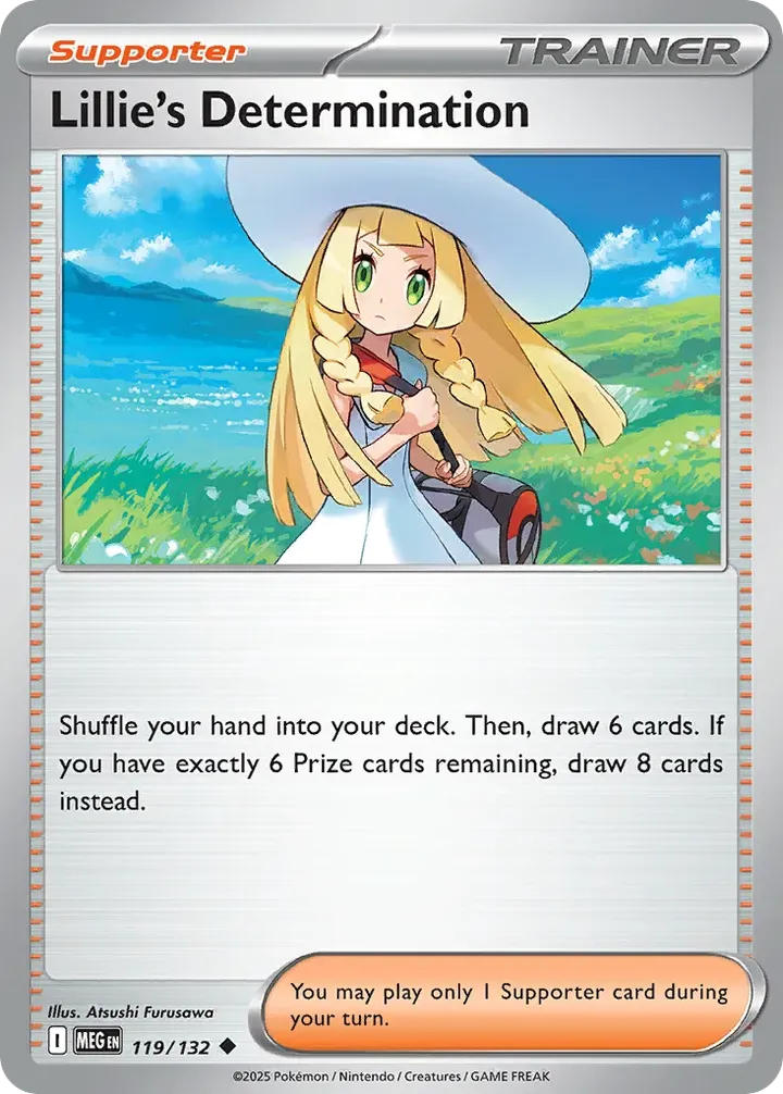 Mega Evolution 영어판 Lillie's Determination 119 카드 앞면