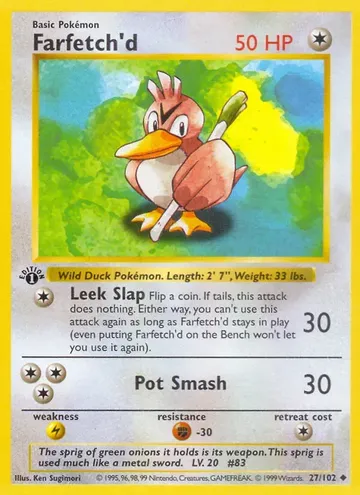Farfetch'd 27 $1.50