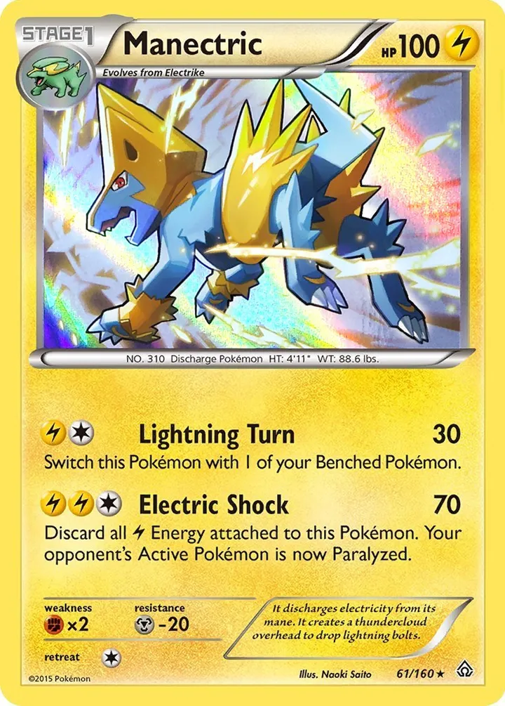 XY—Primal Clash 英語版 Manectric 61 カード表面