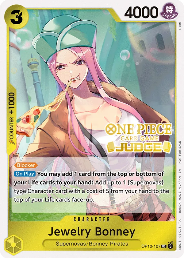 Royal Blood 英語版 Jewelry Bonney OP10-107 · ジャッジパック カード表面