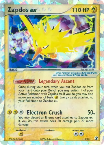 Zapdos ex 116 $270.42