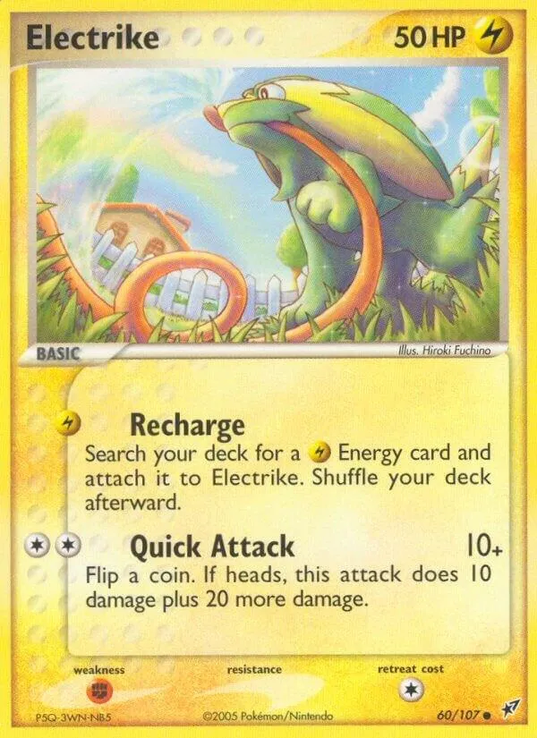 EX Deoxys 영어판 Electrike 60 카드 앞면