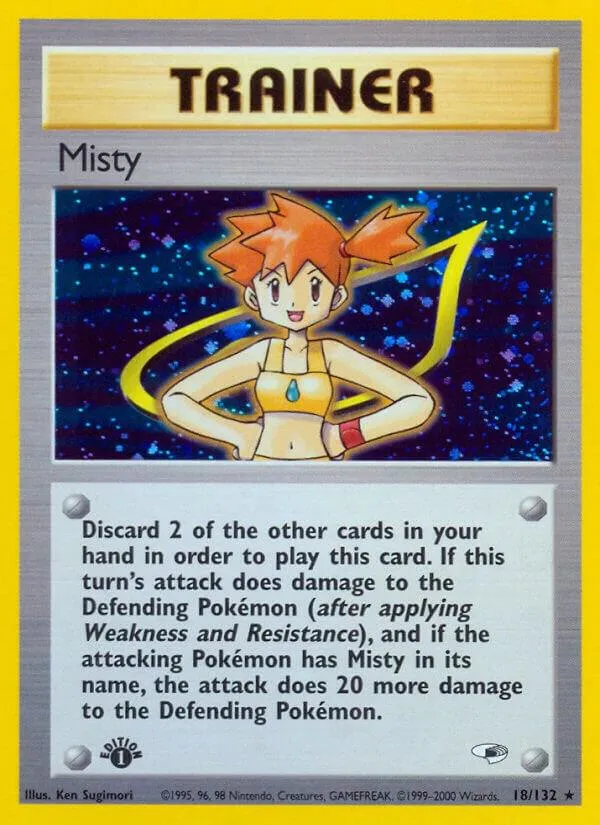 Gym Heroes 영어판 Misty 18 카드 앞면