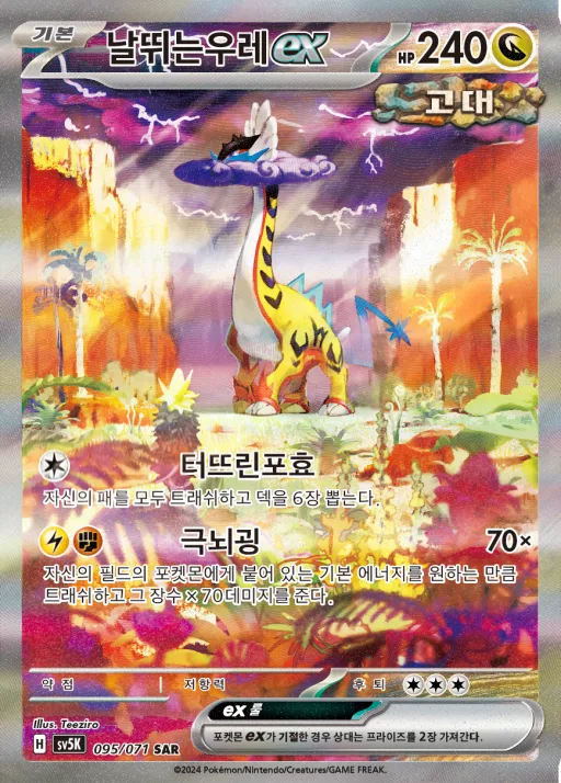 Front of 날뛰는우레 ex 95, 와일드포스 Korean