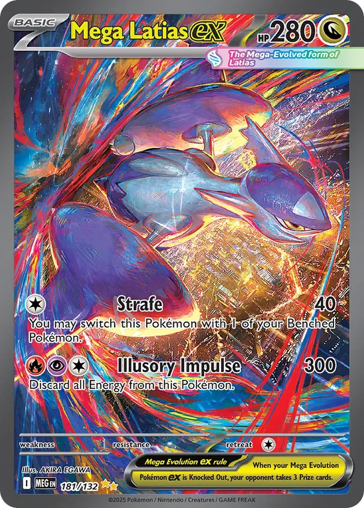 Mega Evolution 英語版 Mega Latias ex 181 カード表面