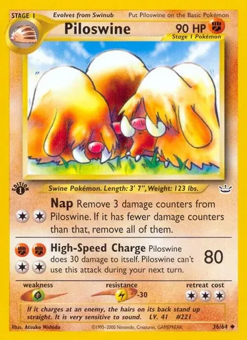 Piloswine 36 $1.20
