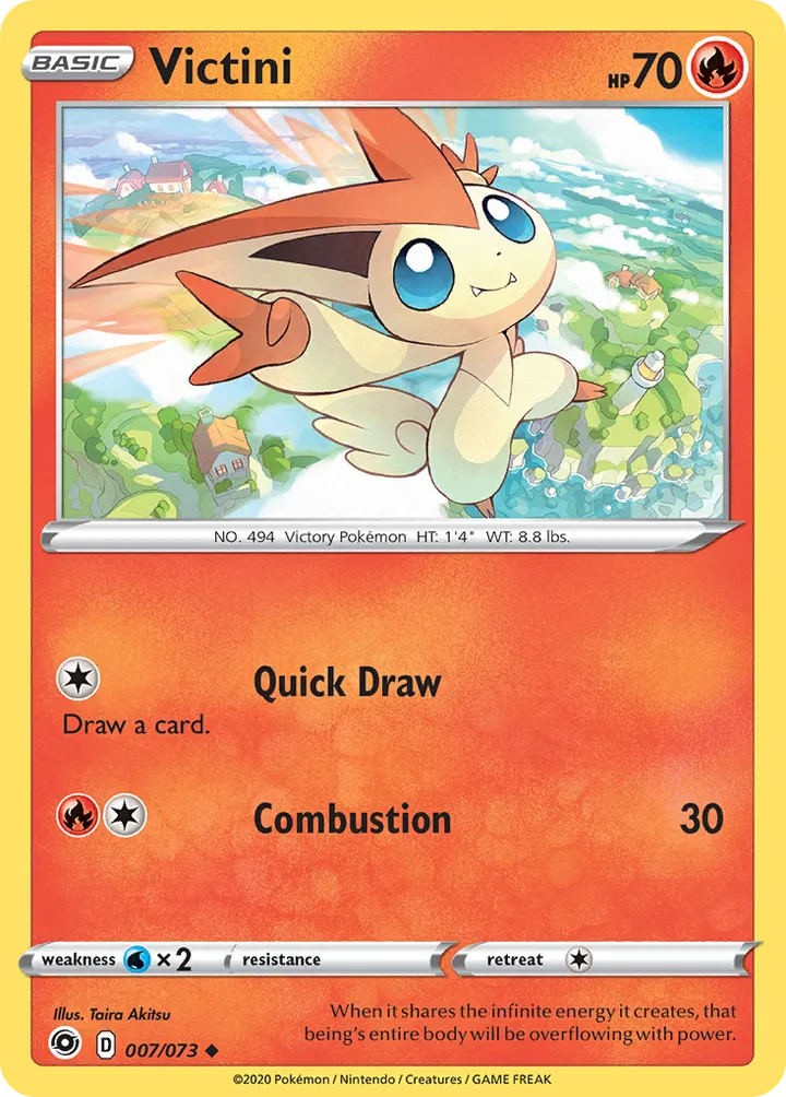 Champion's Path 英語版 Victini 7 カード表面