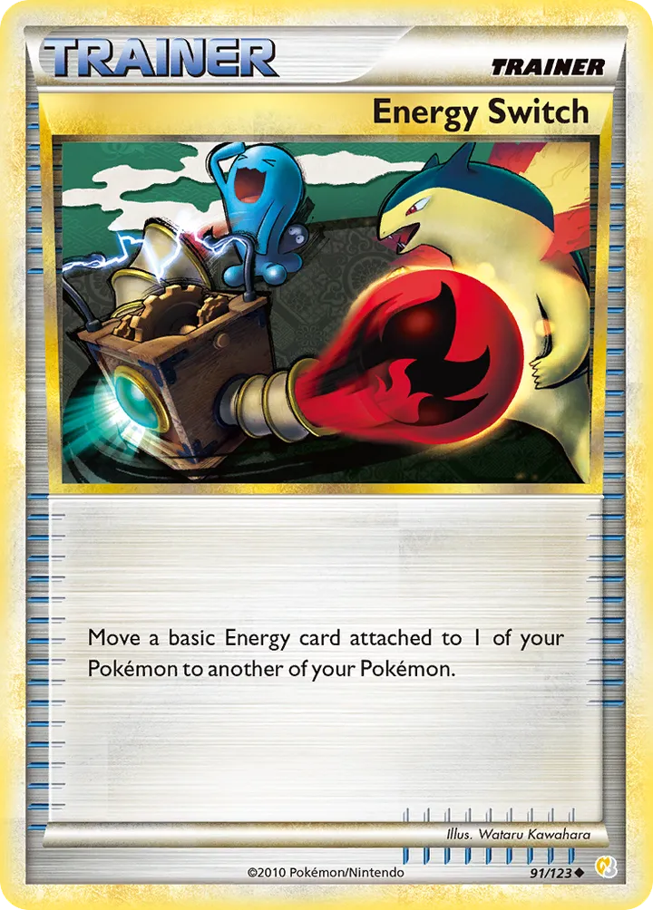 HeartGold & SoulSilver 영어판 Energy Switch 91 카드 앞면