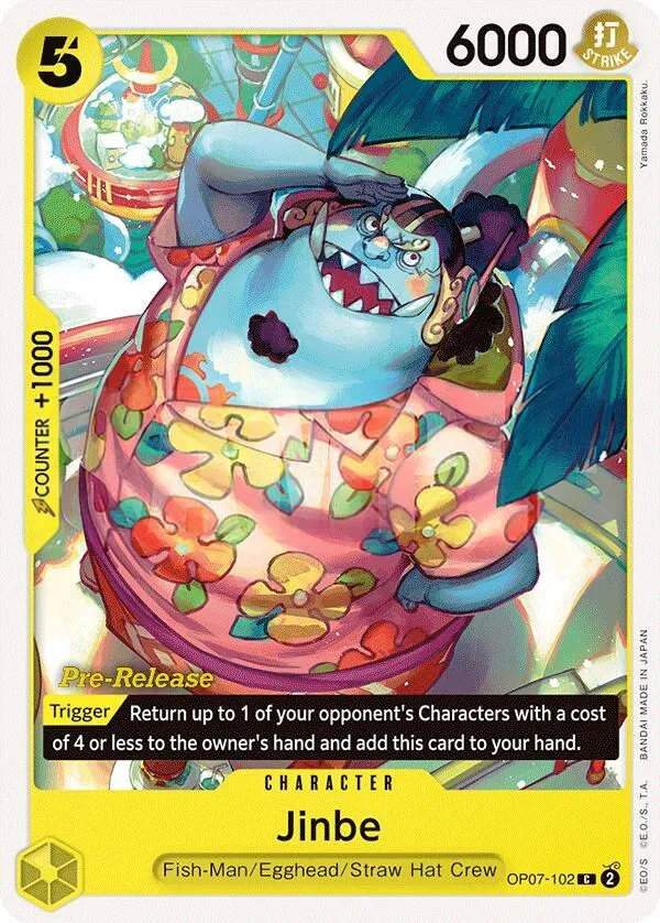 500 Years in the Future 영어판 Jinbe OP07-102 · 세트 출시 행사 카드 앞면