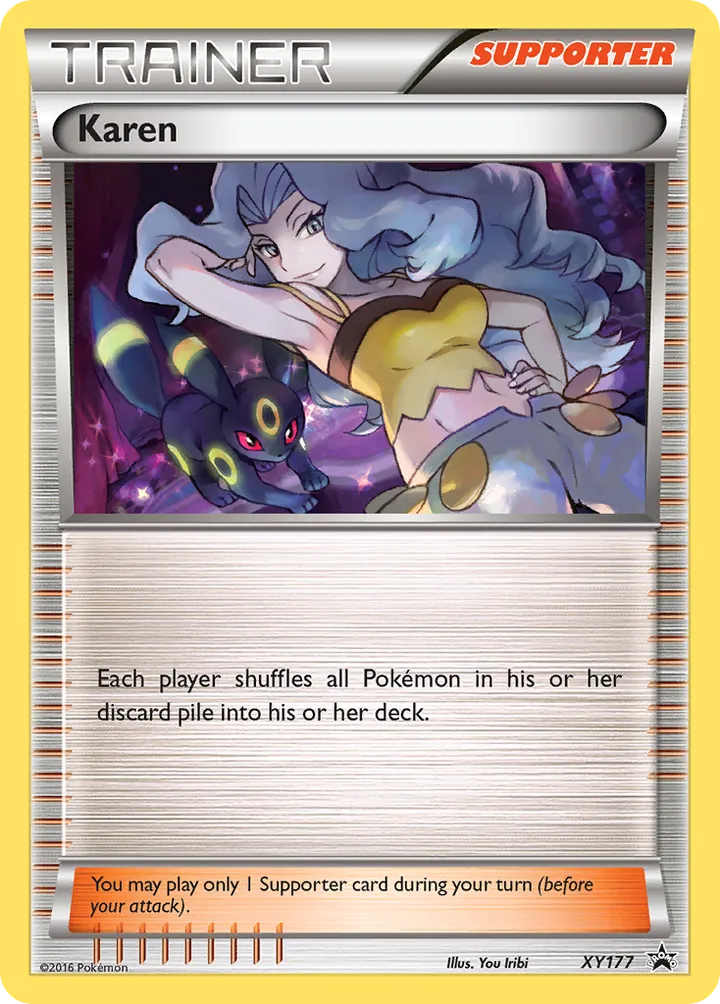 XY Black Star Promos 英語版 Karen XY177 カード表面