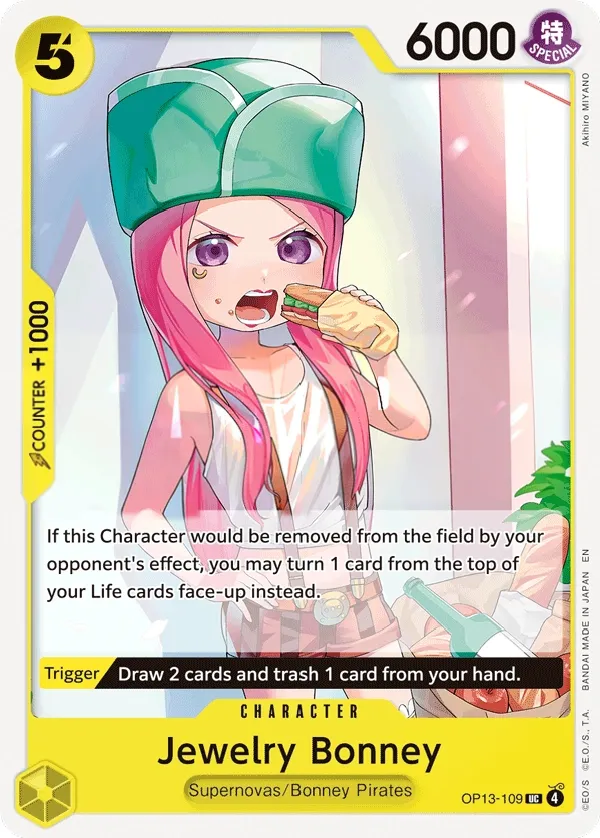 Carrying on His Will 英語版 Jewelry Bonney OP13-109 カード表面