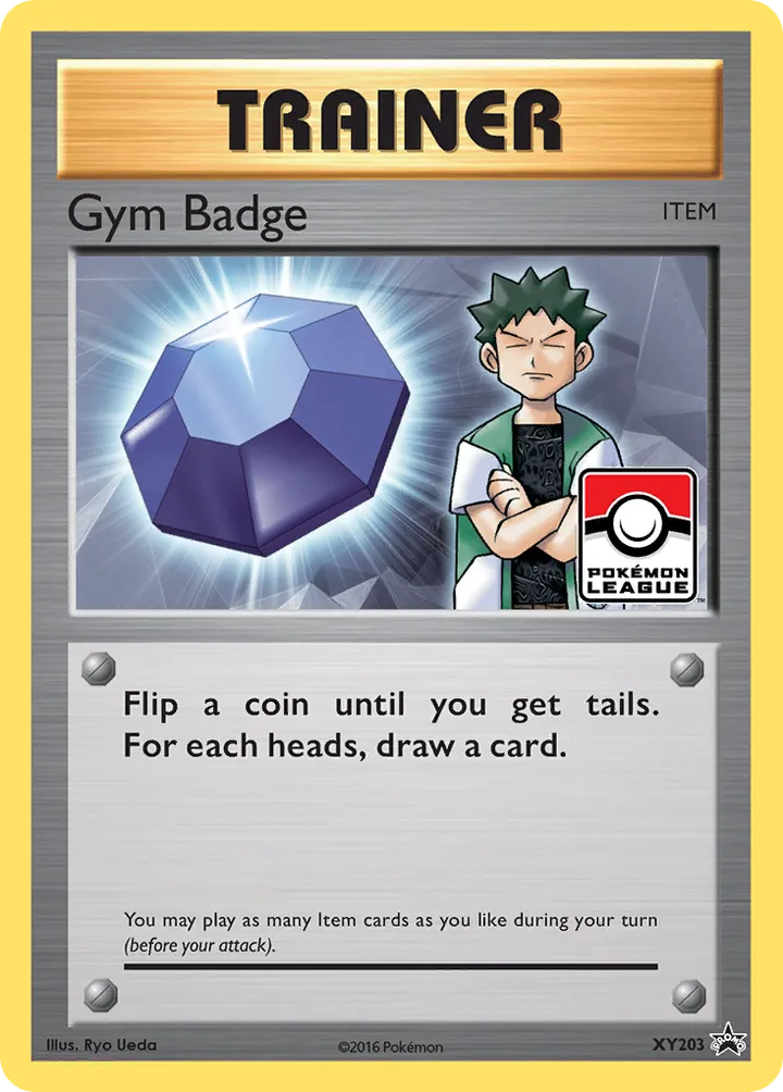 XY Black Star Promos 英語版 Gym Badge XY203 カード表面