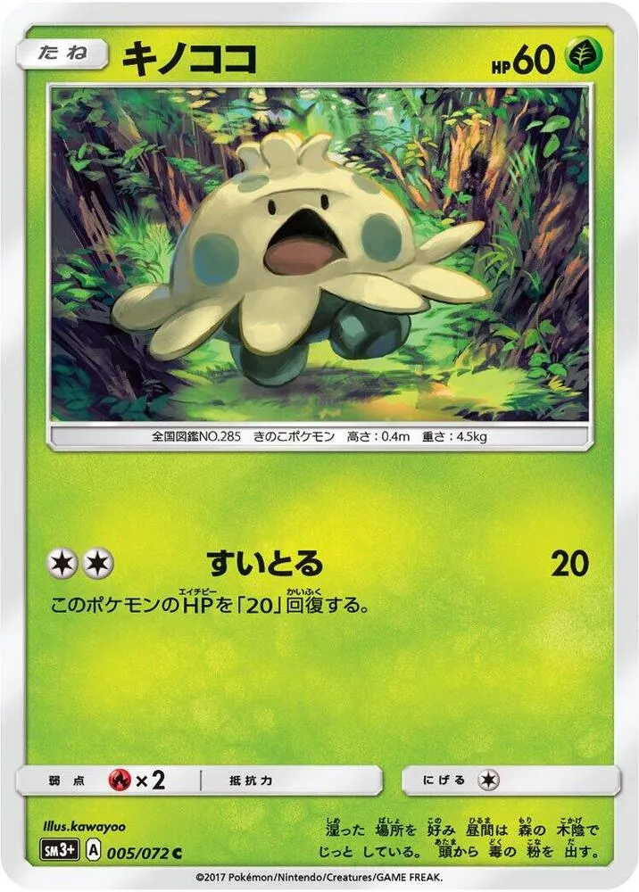 Front of Shroomish 5, ひかる伝説 Japanese