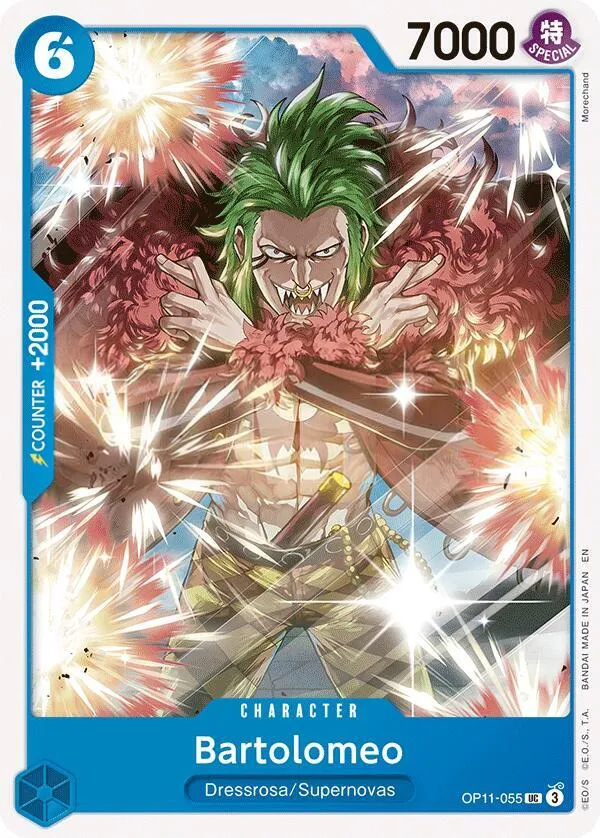 A Fist of Divine Speed 英語版 Bartolomeo OP11-055 カード表面