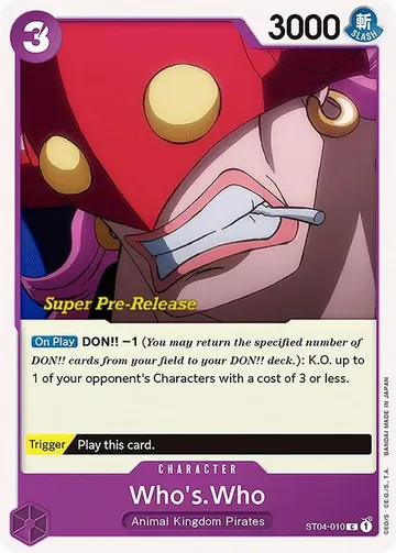 Who's.Who ST04-010 · Pre-Release $1.03