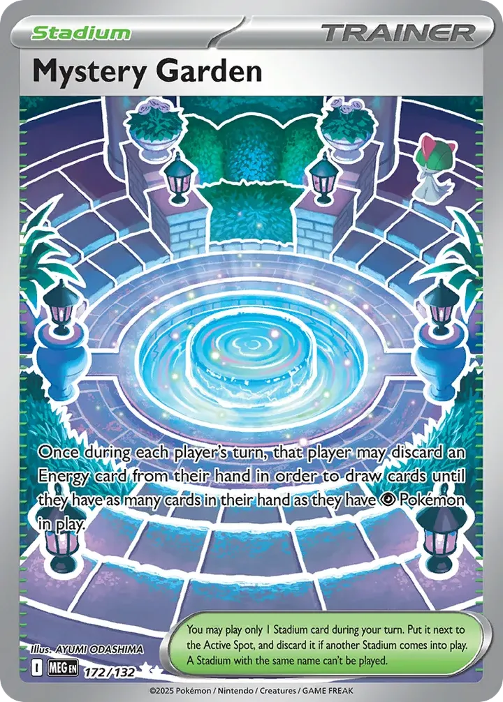 Mega Evolution 영어판 Mystery Garden 172 카드 앞면