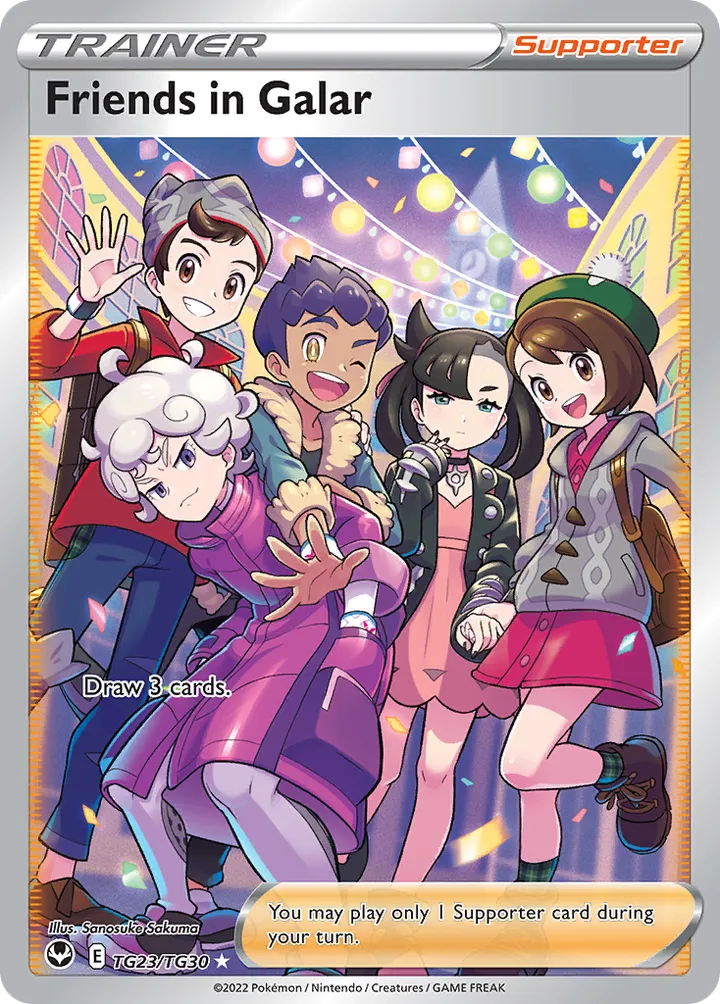 Sword & Shield—Silver Tempest 영어판 Friends in Galar TG23 카드 앞면