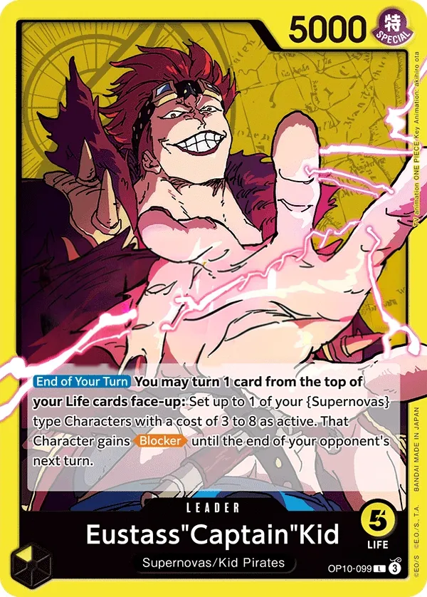 Royal Blood 英語版 Eustass"Captain"Kid OP10-099 カード表面