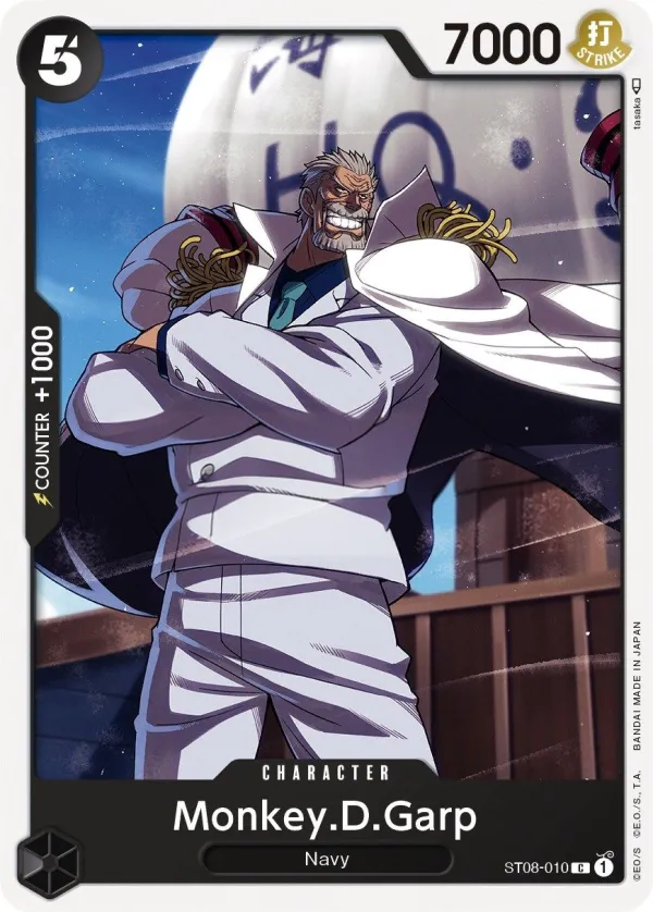 Monkey D. Luffy 영어판 Monkey.D.Garp ST08-010 카드 앞면