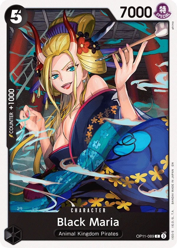 A Fist of Divine Speed 영어판 Black Maria OP11-089 카드 앞면