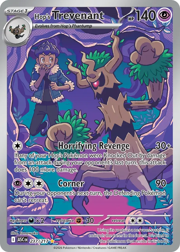 Mega Evolution—Ascended Heroes 영어판 Hop's Trevenant 237 카드 앞면