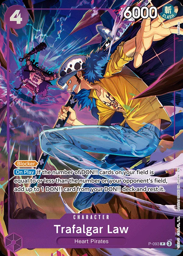 Promotion Cards 영어판 Trafalgar Law P-093 카드 앞면