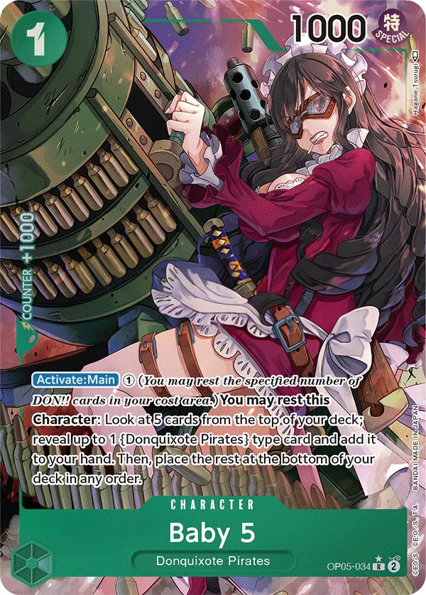 Awakening of the New Era 英語版 Baby 5 OP05-034 · パラレル カード表面