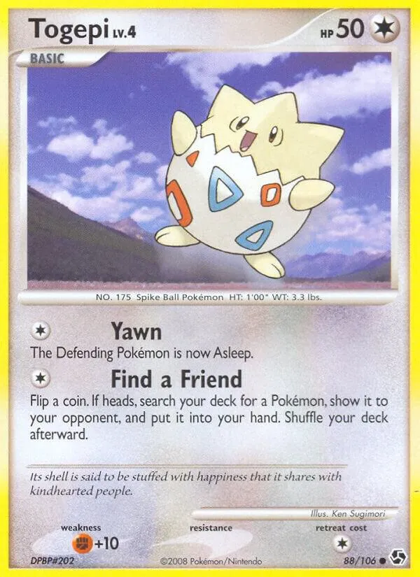 Diamond & Pearl—Great Encounters 英語版 Togepi 88 カード表面