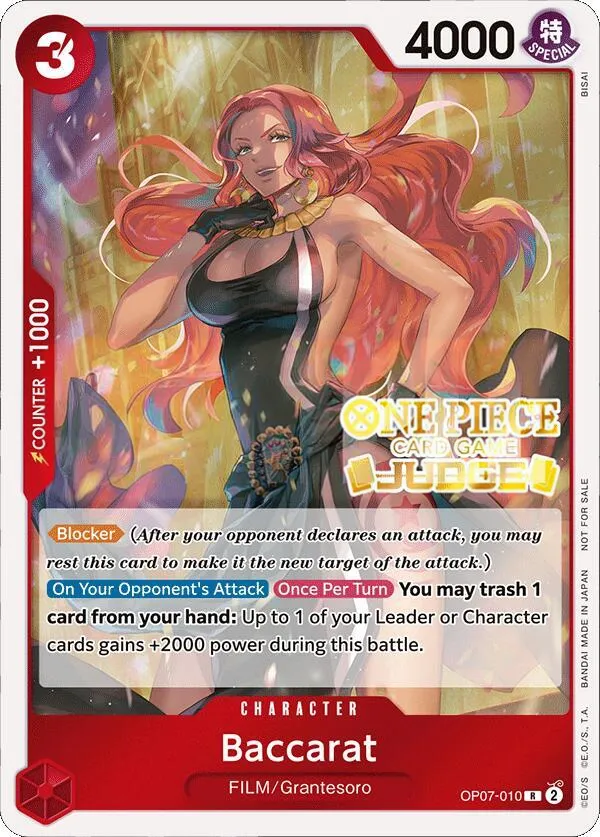 500 Years in the Future 英語版 Baccarat OP07-010 · ジャッジパック カード表面