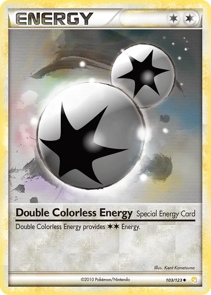 HeartGold & SoulSilver 영어판 Double Colorless Energy 103 카드 앞면