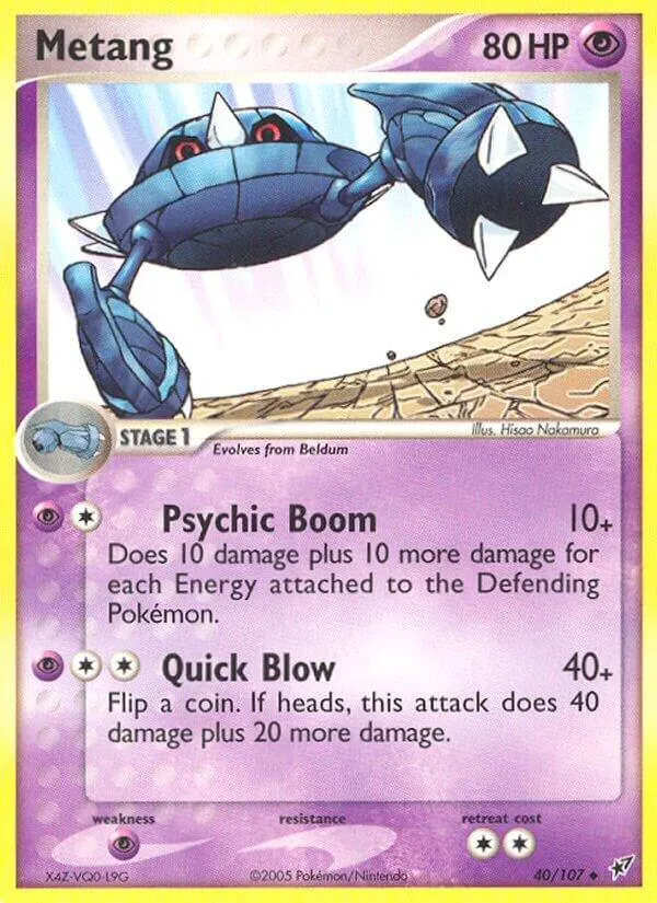 Front of Metang 40, EX Deoxys English