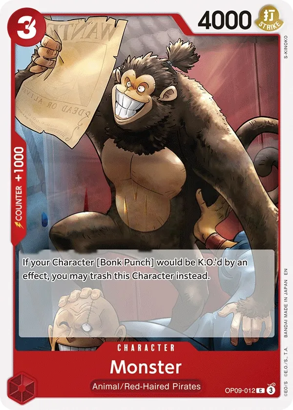 Emperors in the New World 영어판 Monster OP09-012 · 재록 카드 앞면