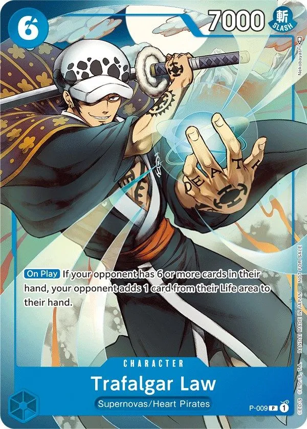 Promotion Cards 英語版 Trafalgar Law P-009 カード表面