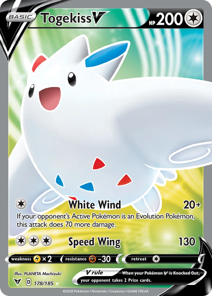 Sword & Shield—Vivid Voltage 英語版 Togekiss V 178 カード表面