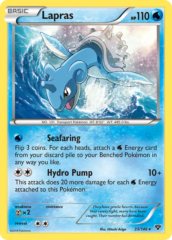 XY 英語版 Lapras 35 カード表面