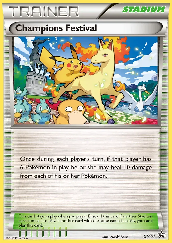 XY Black Star Promos 英語版 Champions Festival XY91 カード表面