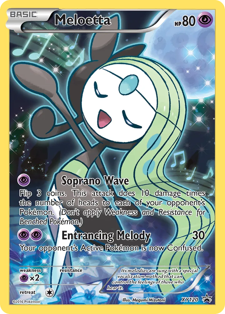 XY Black Star Promos 英語版 Meloetta XY120 カード表面