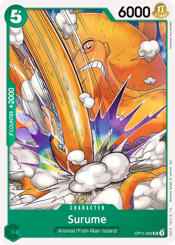A Fist of Divine Speed 英語版 Surume OP11-032 カード表面
