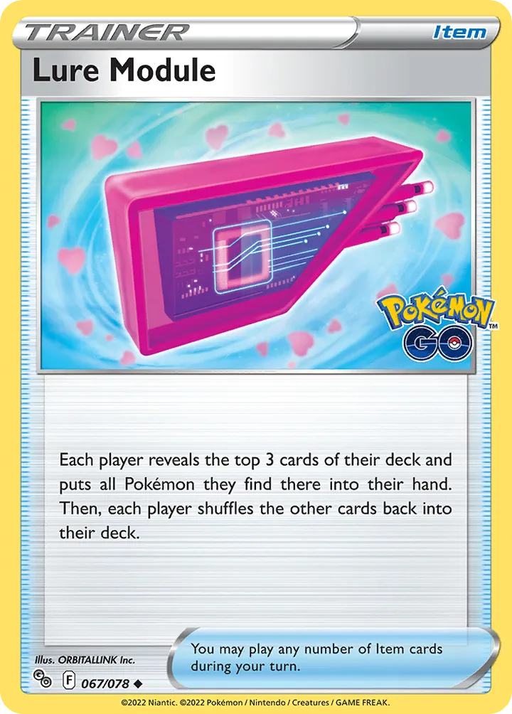 Pokémon TCG: Pokémon GO 영어판 Lure Module 67 카드 앞면